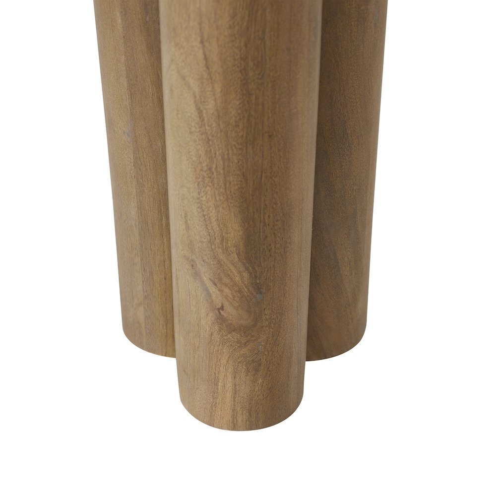 Honey Side Table In Beige Color