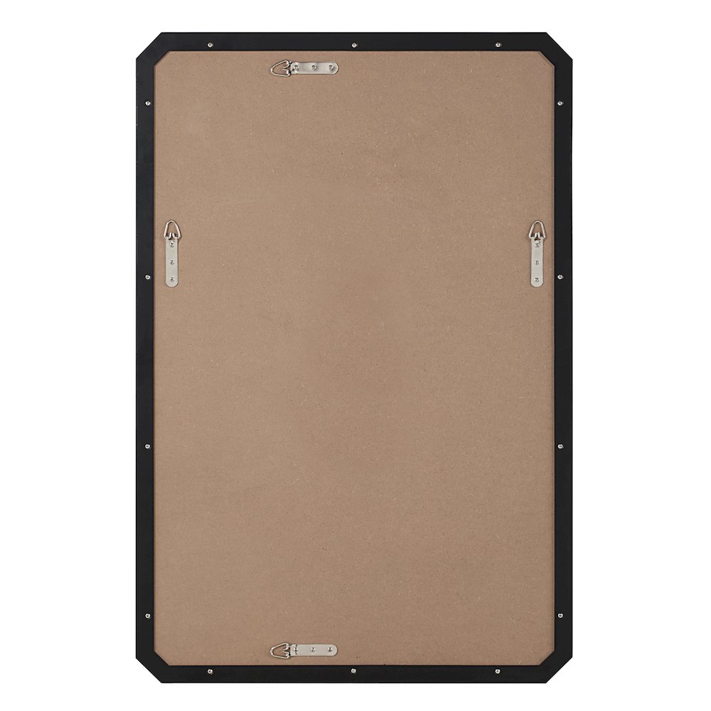 Jace 36" H x 24" W Wall Mirror, Black