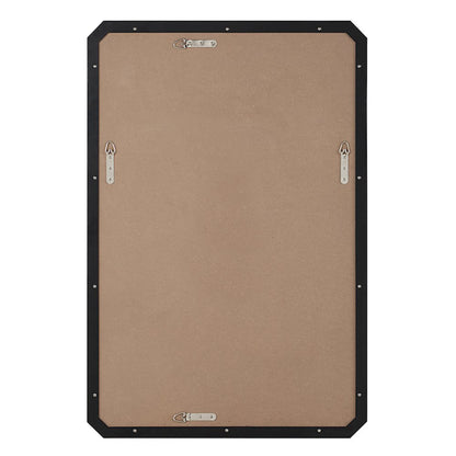 Jace 36" H x 24" W Wall Mirror, Black