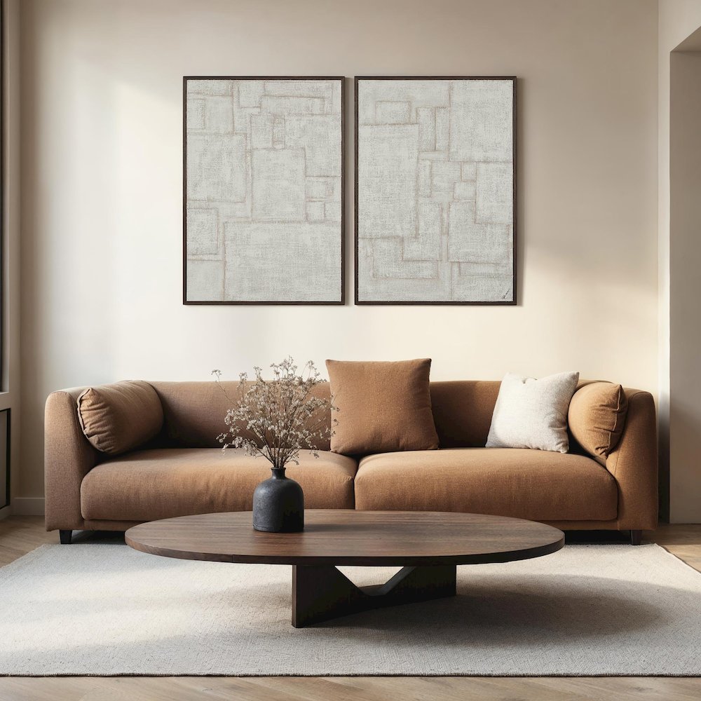 Caramelo 32" Wide Wall Art, Sand Beige