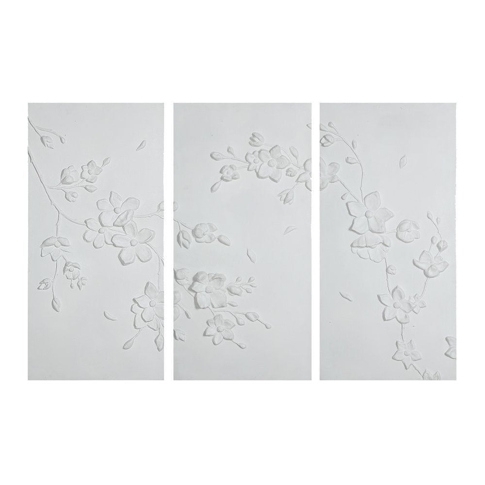 Beaudelaire 20" Wide Wall Decor, Matte White