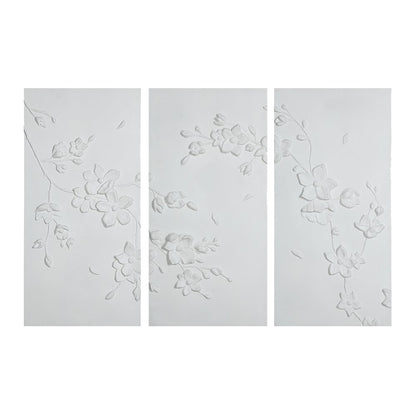 Beaudelaire 20" Wide Wall Decor, Matte White