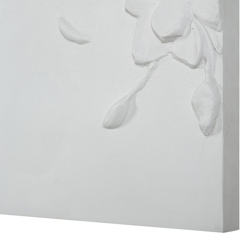 Beaudelaire 20" Wide Wall Decor, Matte White