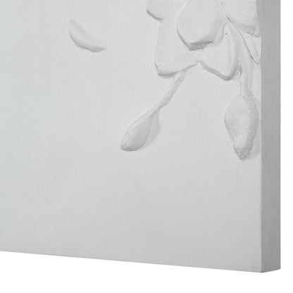 Beaudelaire 20" Wide Wall Decor, Matte White