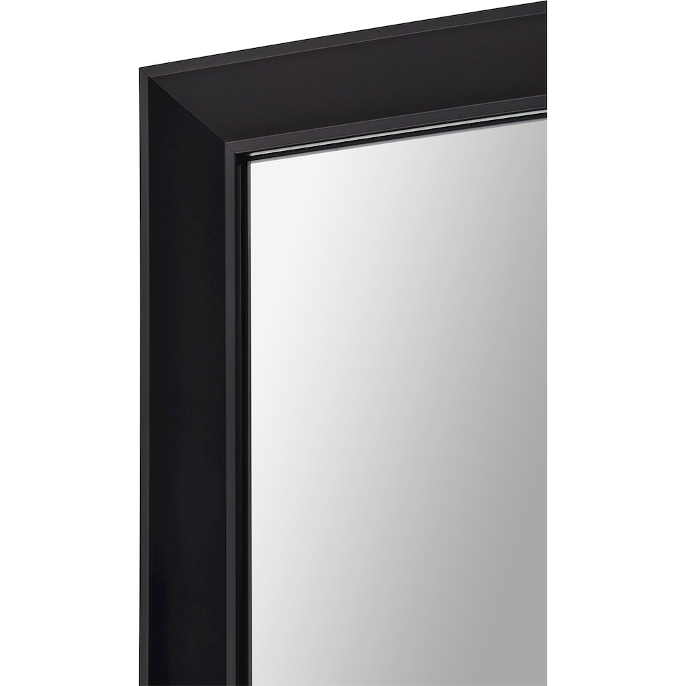 Delacorte 80" Tall Rectangle Wall Mirror, Black