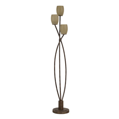 Soan 65.0" Height Floor Lamps, Copper Bronze With Gold