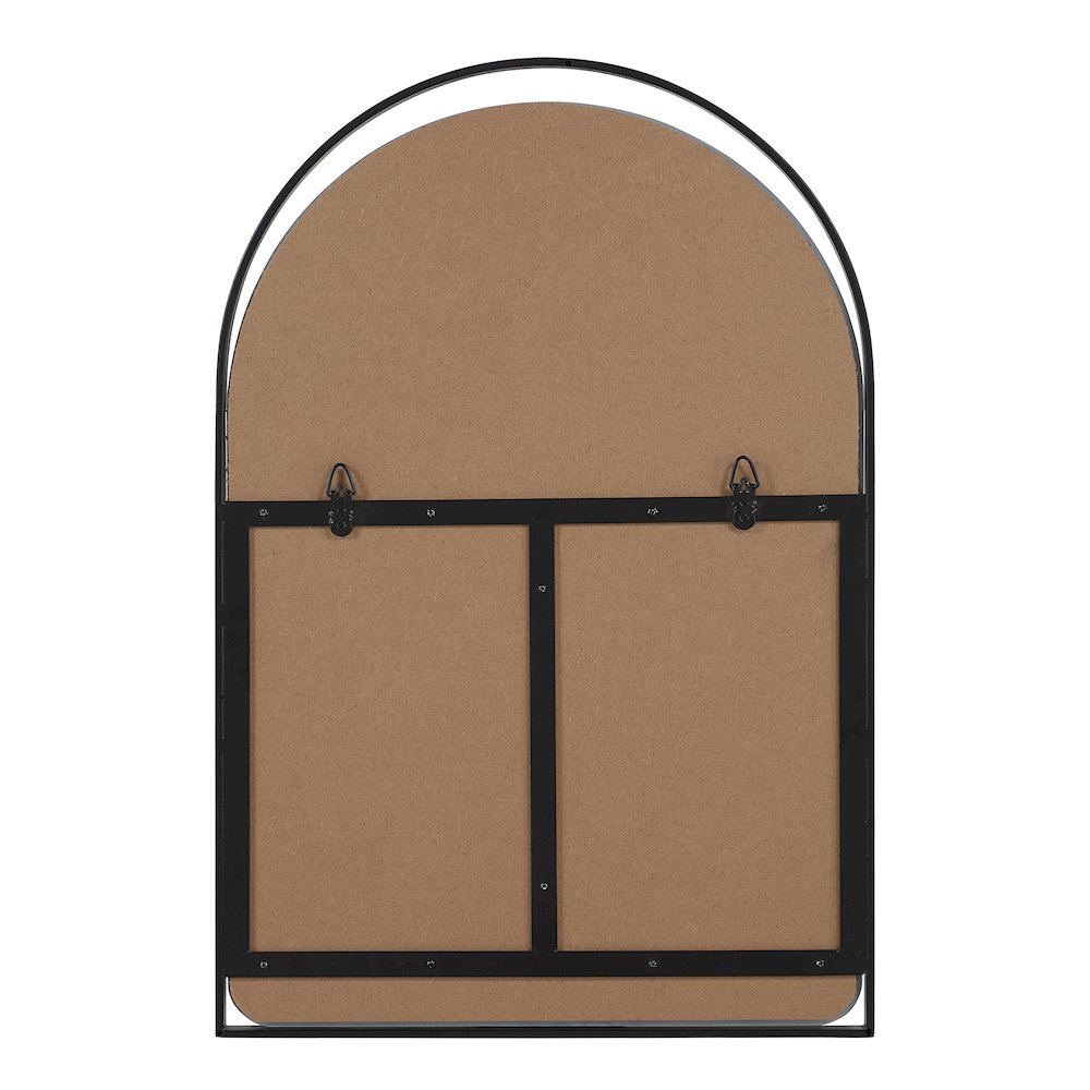 Maniola 30" H x 20" W Wall Mirror, Black