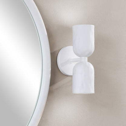 Akira 11.2" Off-White 2-Light Wall Sconce