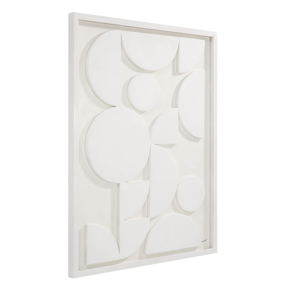 Tivat 36" Wide Wall Art, White