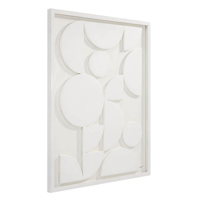 Tivat 36" Wide Wall Art, White