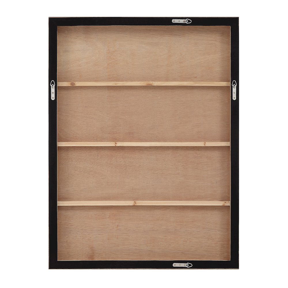 Canberra 48.2" Wide Canvas Art With Wood Frame, Oak