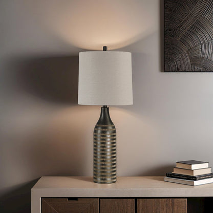 Azzurra 33.5" Height Table Lamp, Brown