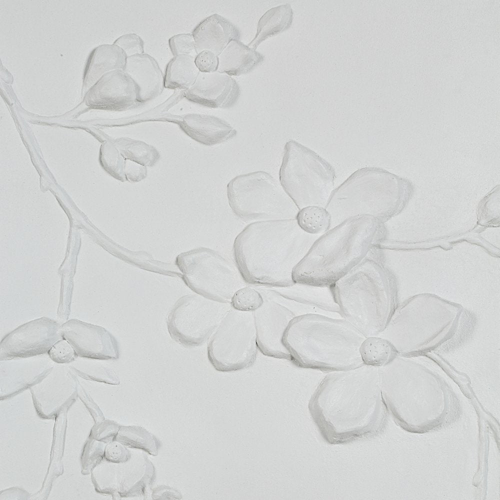 Beaudelaire 20" Wide Wall Decor, Matte White