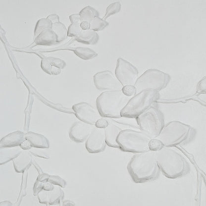 Beaudelaire 20" Wide Wall Decor, Matte White