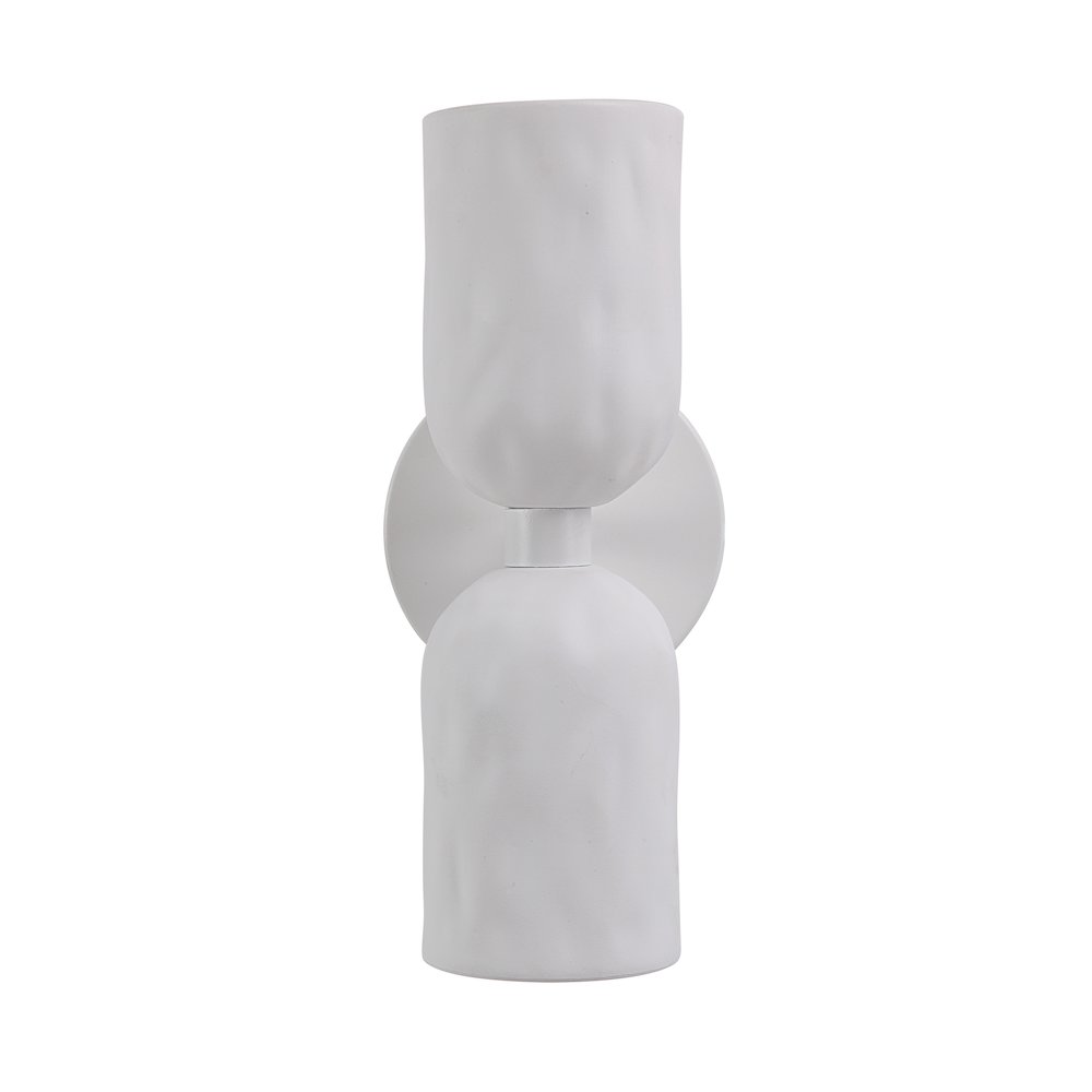 Akira 11.2" Off-White 2-Light Wall Sconce