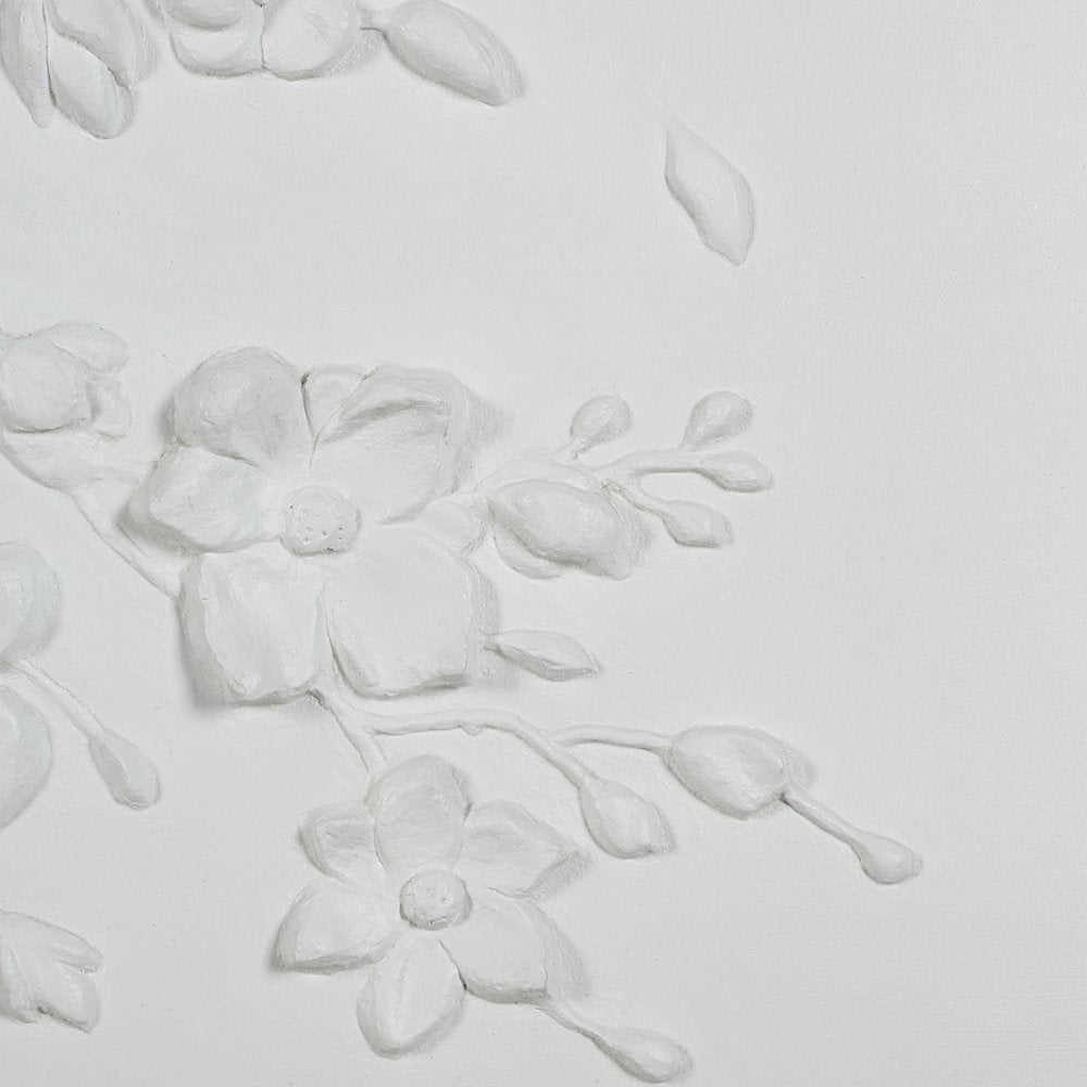 Beaudelaire 20" Wide Wall Decor, Matte White