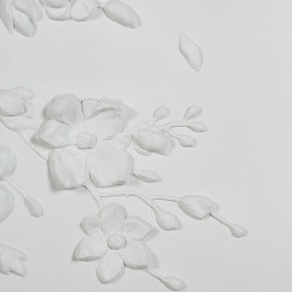 Beaudelaire 20" Wide Wall Decor, Matte White