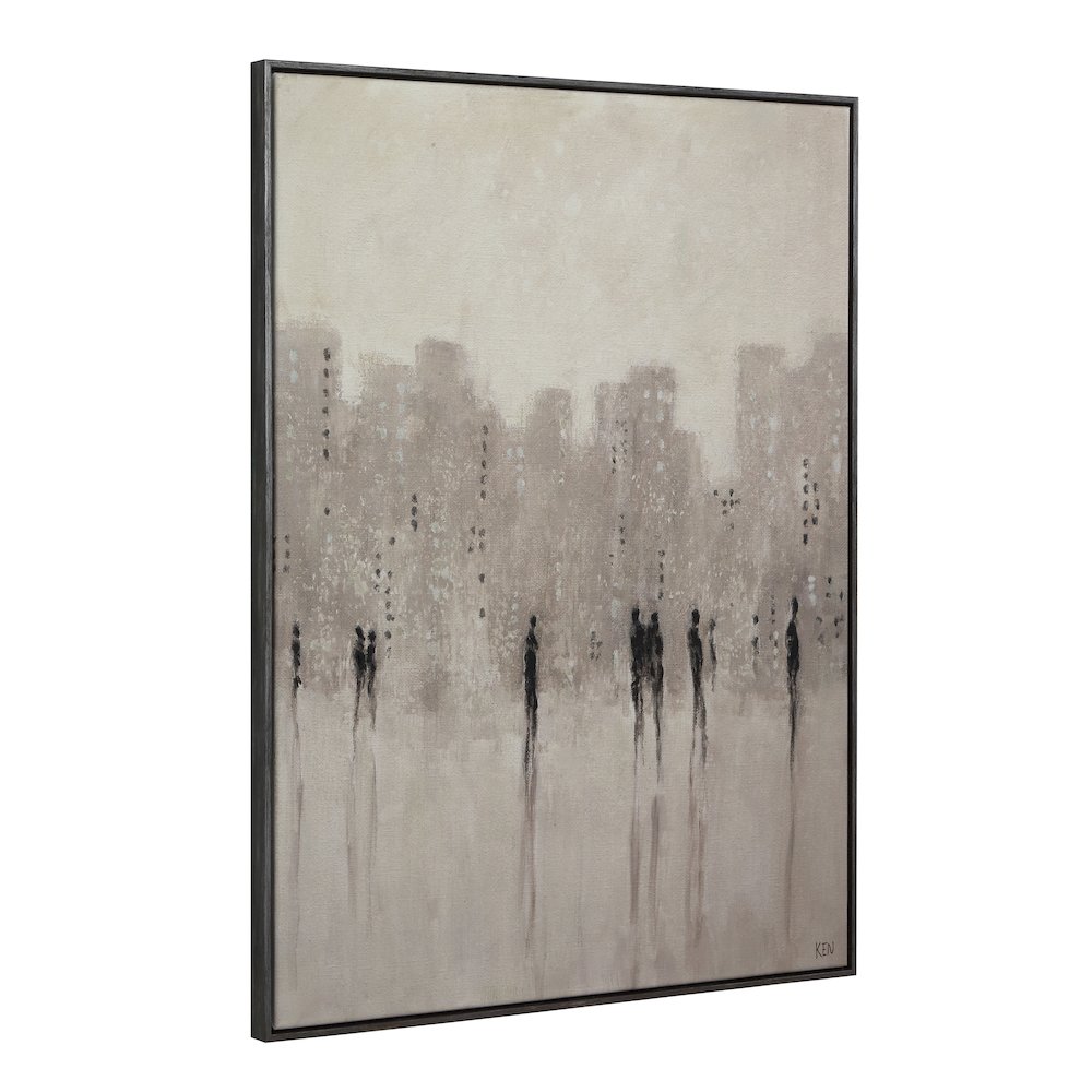Storia 40" H x 30" W Canvas Art, Beige