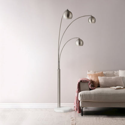 Aguillard 87.5" Height Floor Lamp, Grey