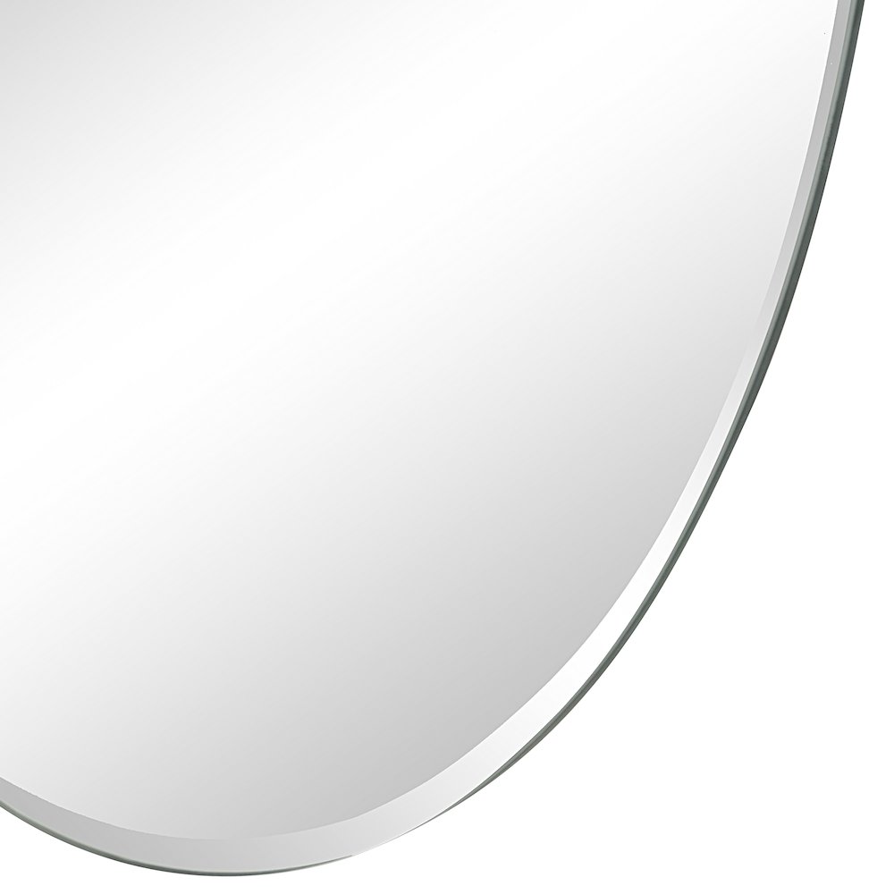 Anogia 40" H x 22" W Wall Mirror, Grey