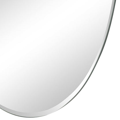 Anogia 40" H x 22" W Wall Mirror, Grey
