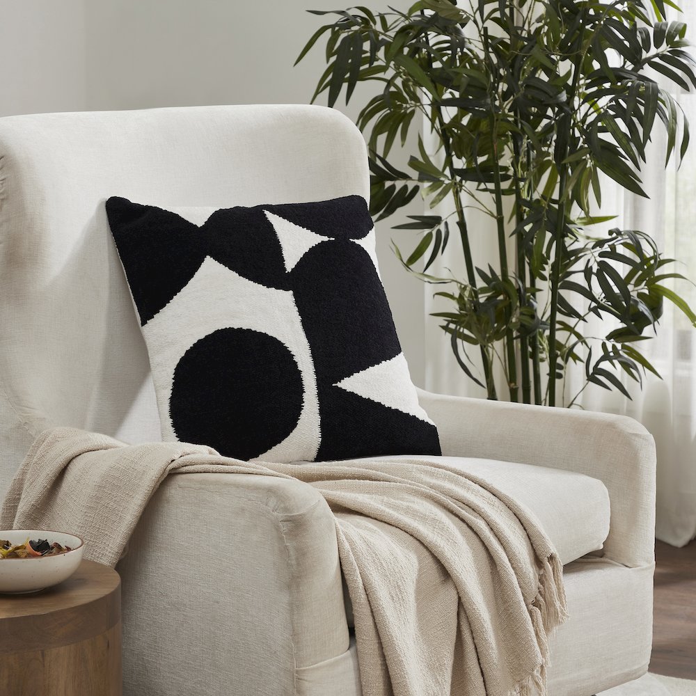 Mauro 20X20 Indoor Pillow, Black