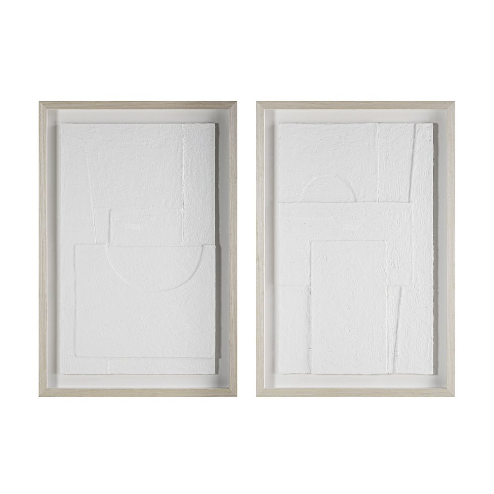 Linen 24.0" Wide Wall Decor, Printed Artwork (2 Piece Set)