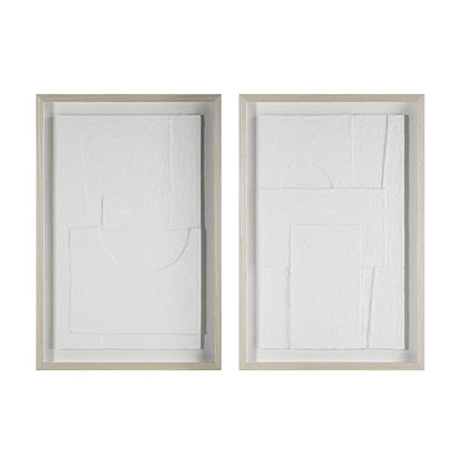 Linen 24.0" Wide Wall Decor, Printed Artwork (2 Piece Set)