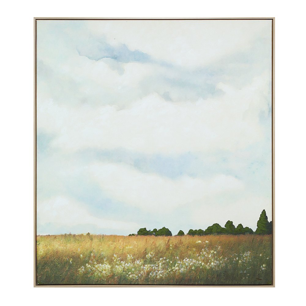 Lasso 45" H x 40" W Canvas Art, Blue