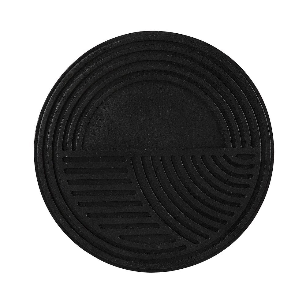 Sofia 3 Piece Wide Wall Art, Matte black