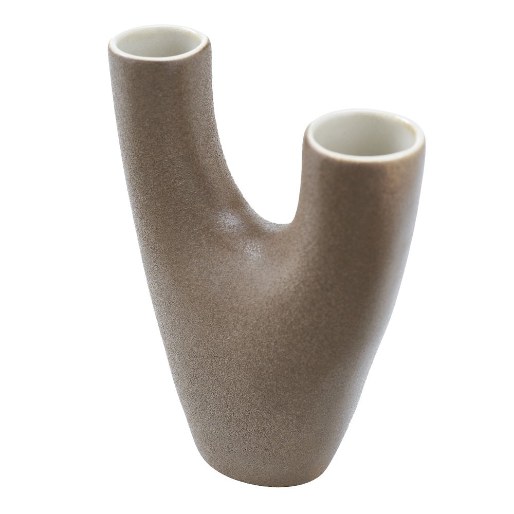 Garnier Small Vase In Brown Color