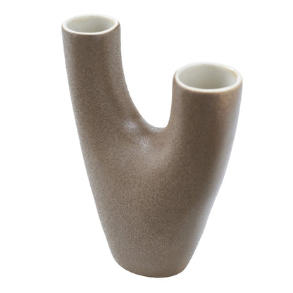 Garnier Small Vase In Brown Color
