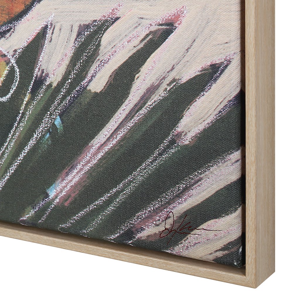 Belleza 40" H x 40" W Canvas Art, Green