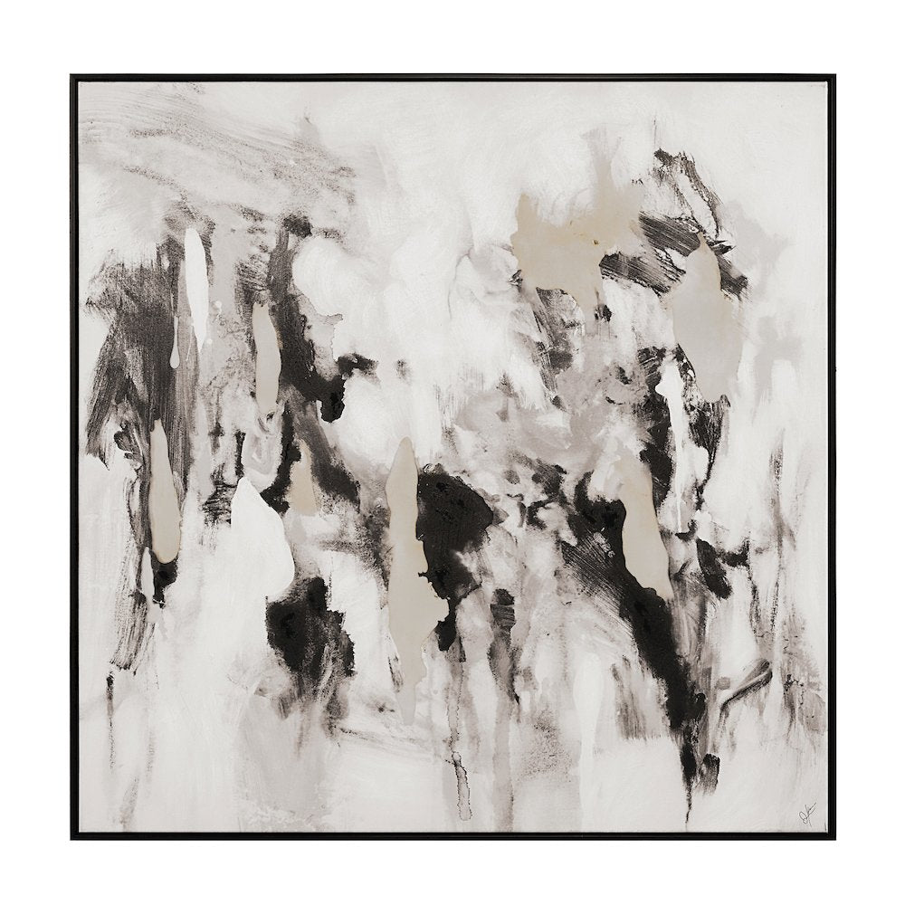 Celba 45" H x 45" W Canvas Art, White