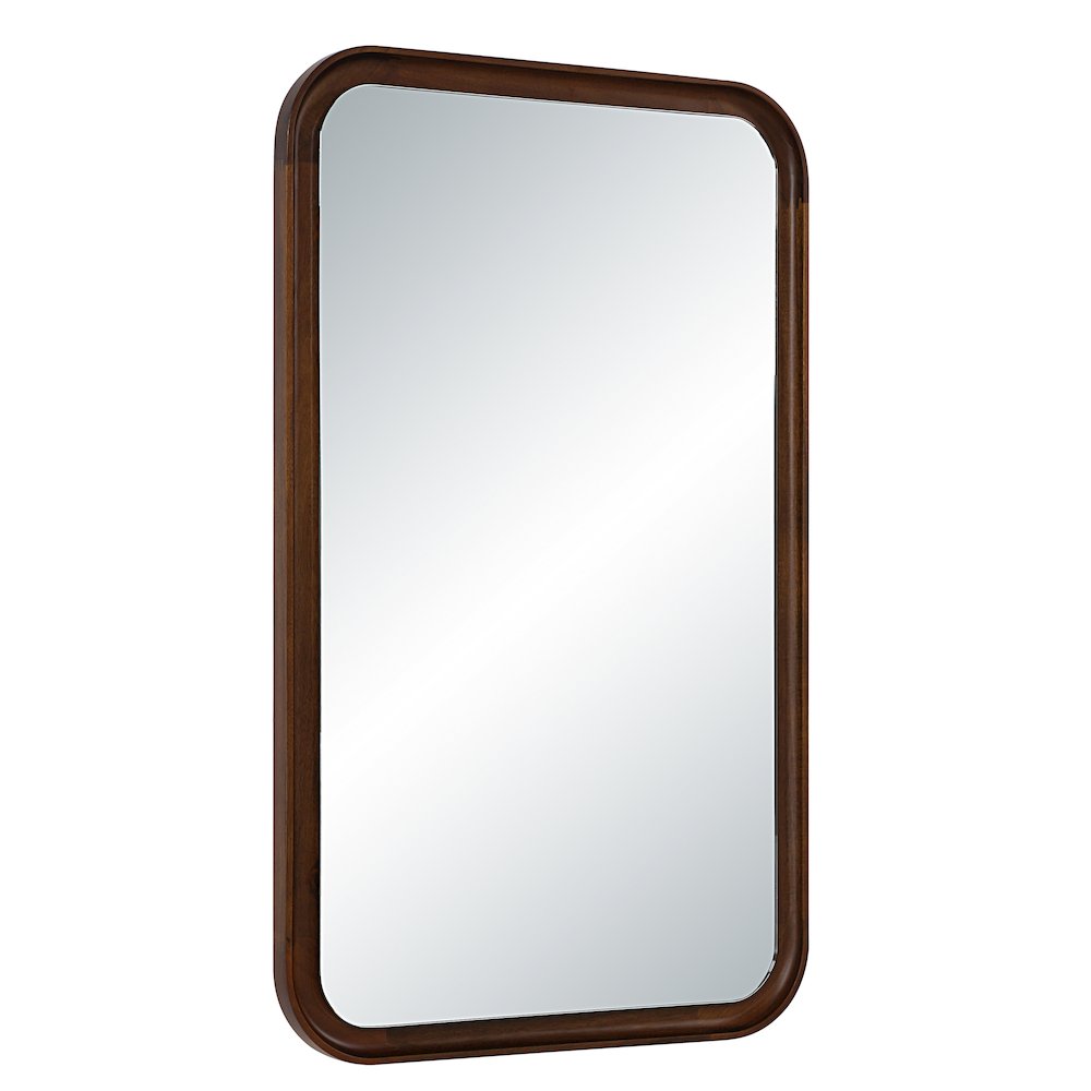 Salvia 40" H x 24" W Wall Mirror, Brown