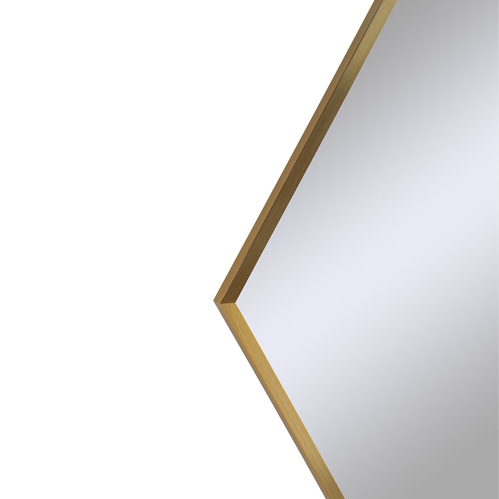 Devika 41 x 31 Geometric,Irregular Framed Mirror