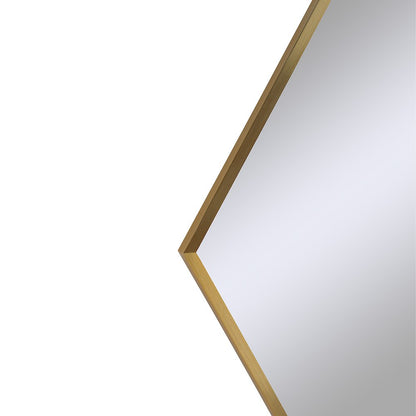 Devika 41 x 31 Geometric,Irregular Framed Mirror