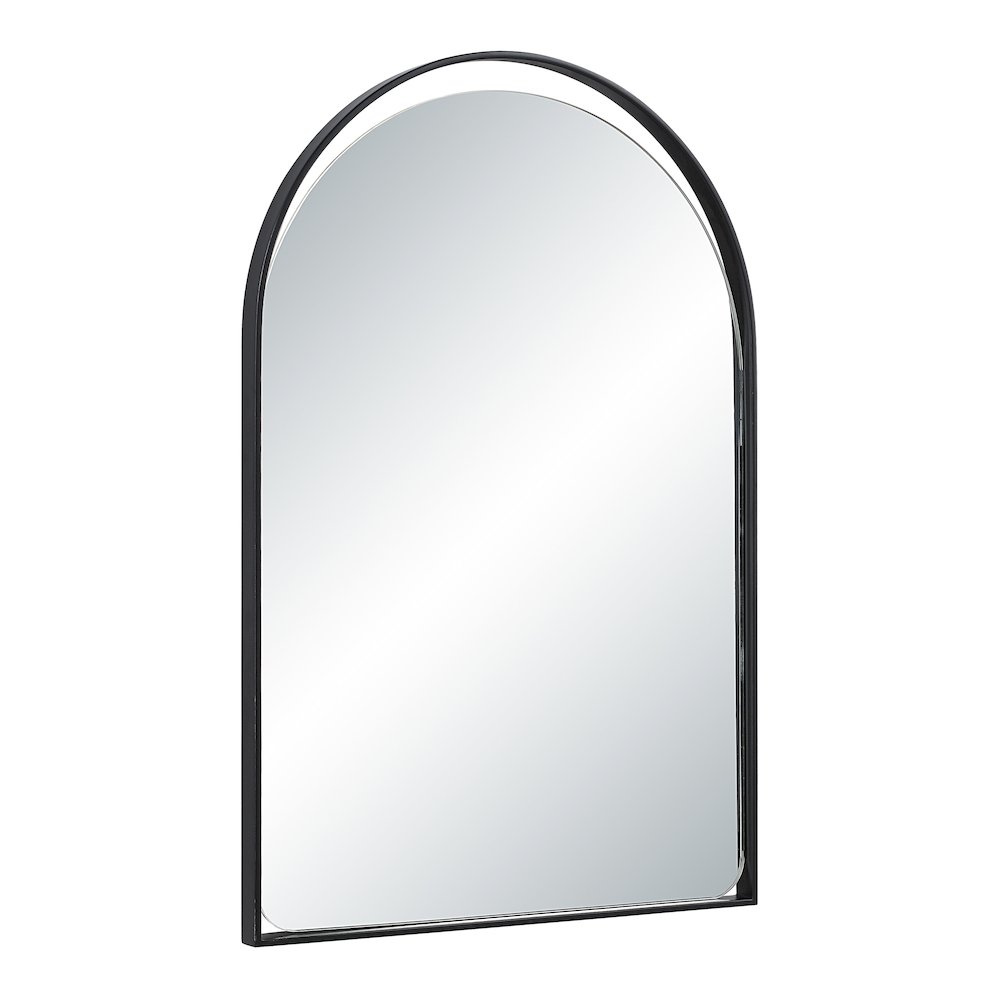 Maniola 30" H x 20" W Wall Mirror, Black
