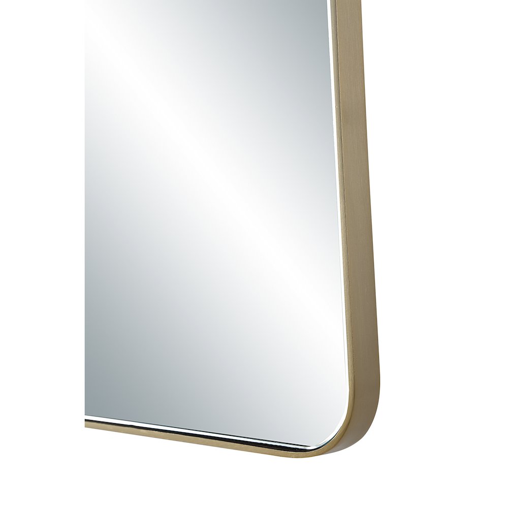 Miley 40" H x 22" W Wall Mirror, Yellow