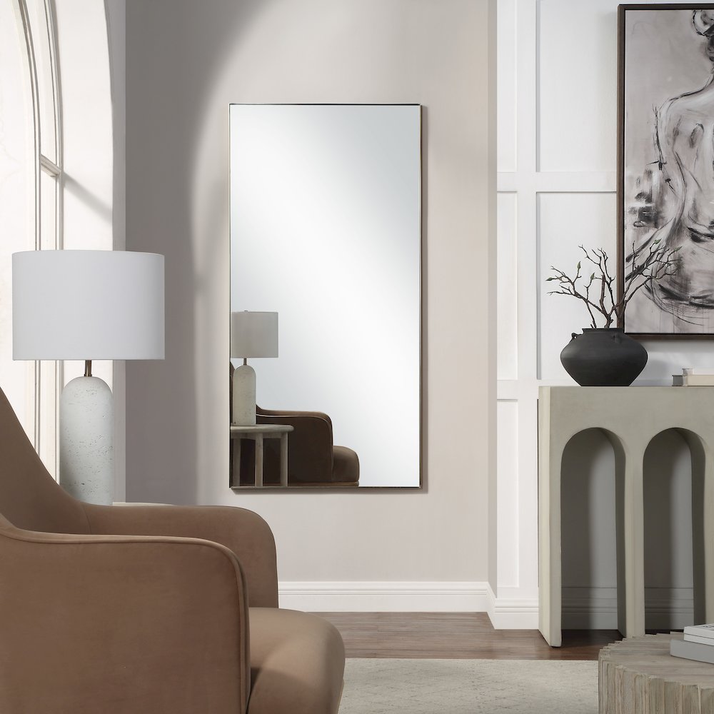 Orrin 60" H x 30" W Wall Mirror, Yellow