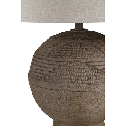 Malya 25.5" Height Table Lamps, Textured Brown