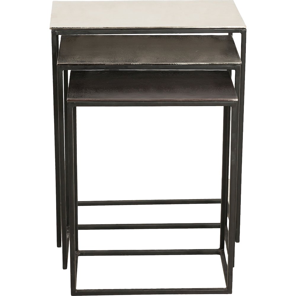 Manisa Nickel, Black and Bronze Accent Table