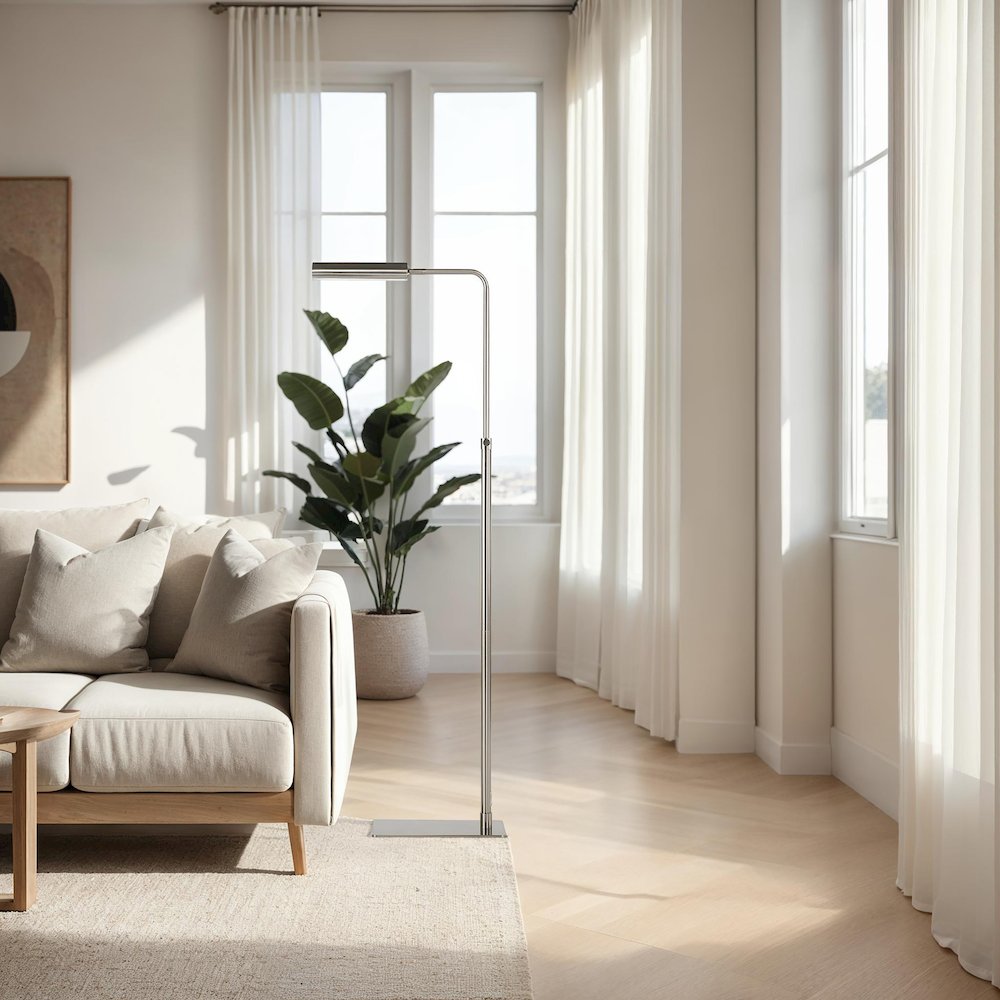 Karima 44.5" Height Floor Lamp, Grey