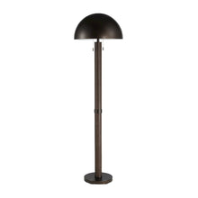 Incanta 68" Tall Dark Bronze Floor Lamp with Drum Iron Shade