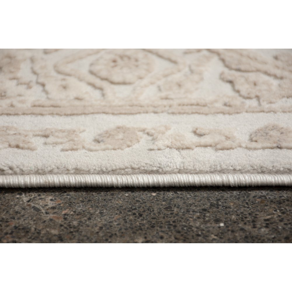 ARIELLA Cream/Brown 10 x 13 Rectangular Indoor Rug