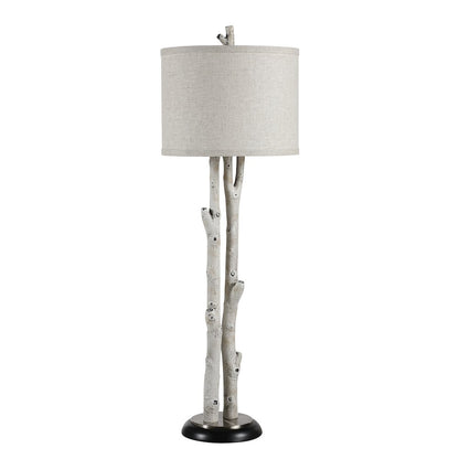 Leandro 35.25" Height Table Lamps, Faux Birch Tree