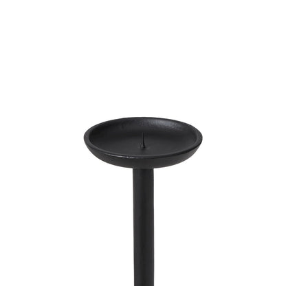 Anika Candle Holder, Matte Black