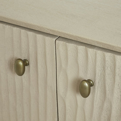 Aida Indoor Mango Wood Cabinet, Beige