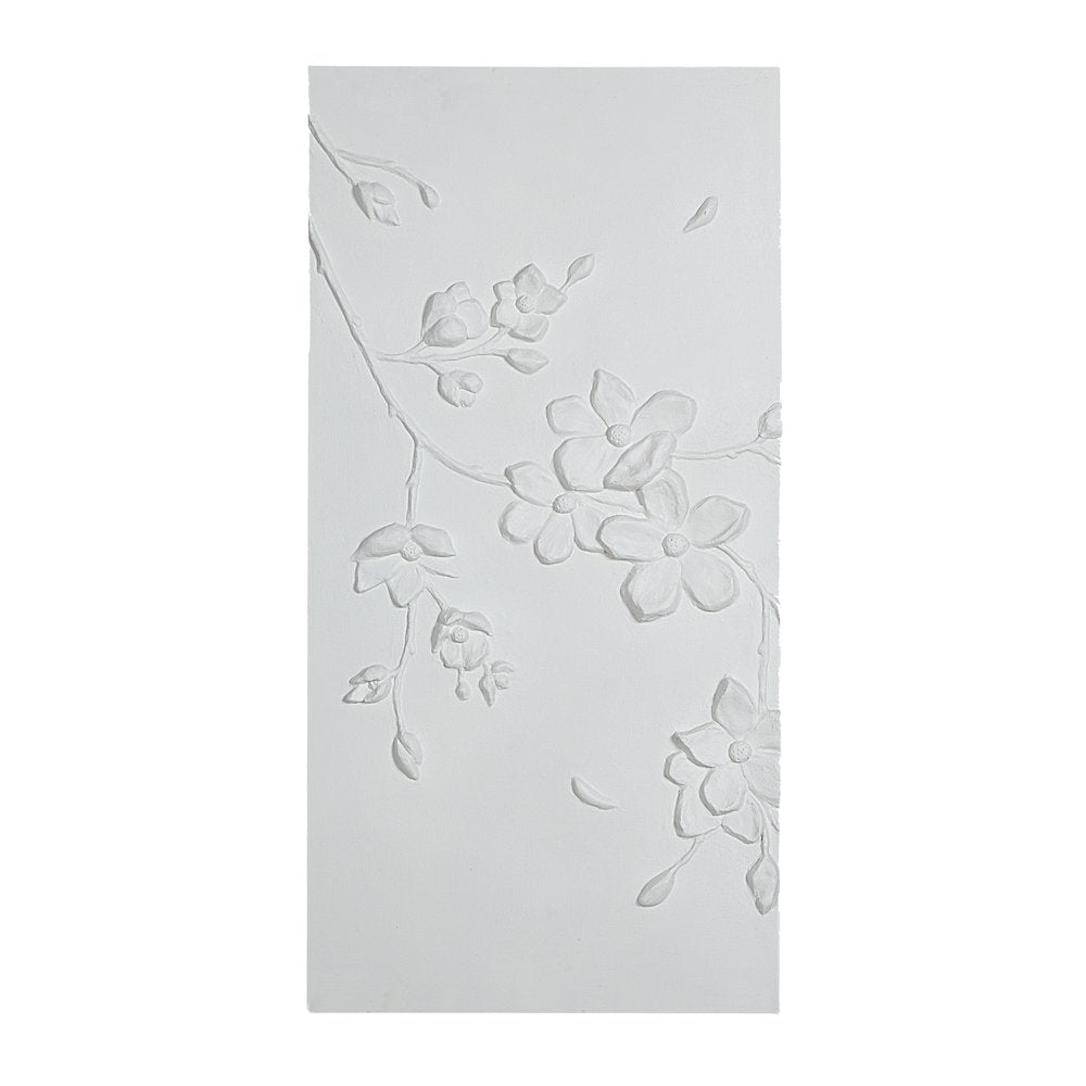 Beaudelaire 20" Wide Wall Decor, Matte White
