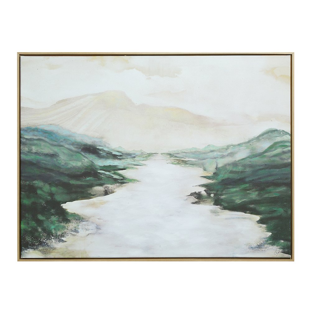 Molto 30" H x 40" W Canvas Art, Green